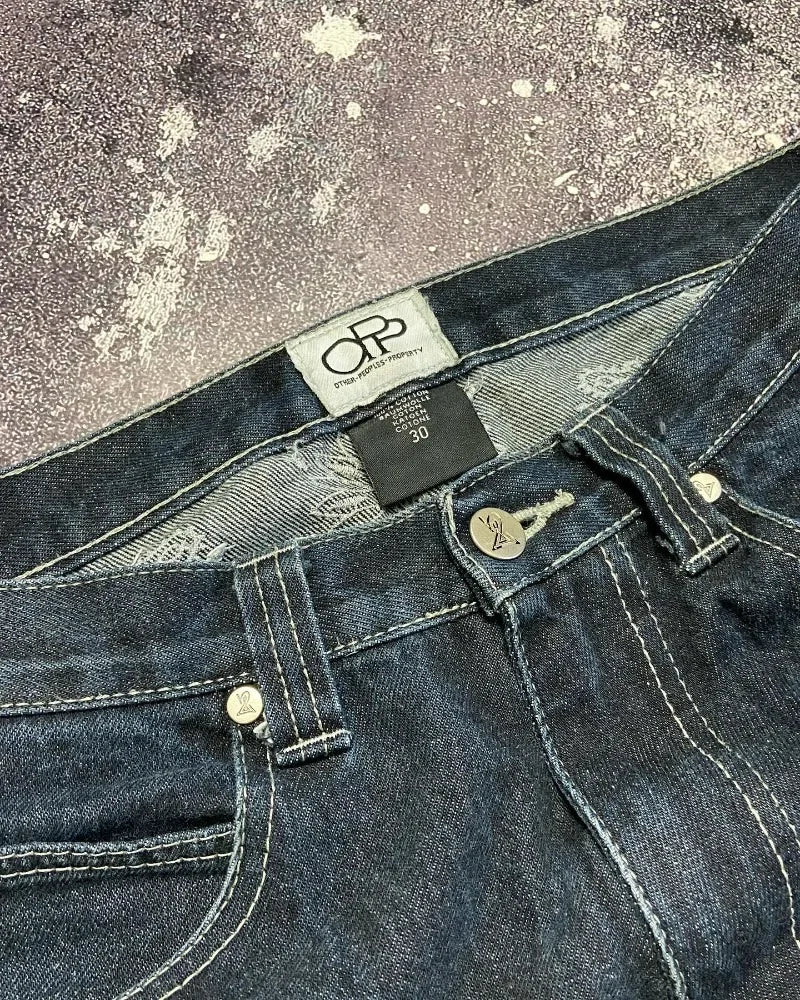SKULL PAINT JEANS