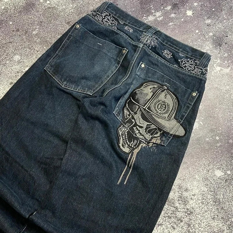 SKULL PAINT JEANS