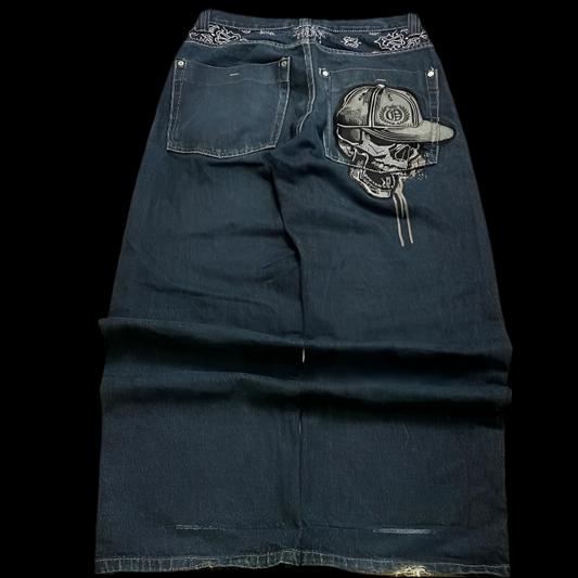 SKULL PAINT JEANS